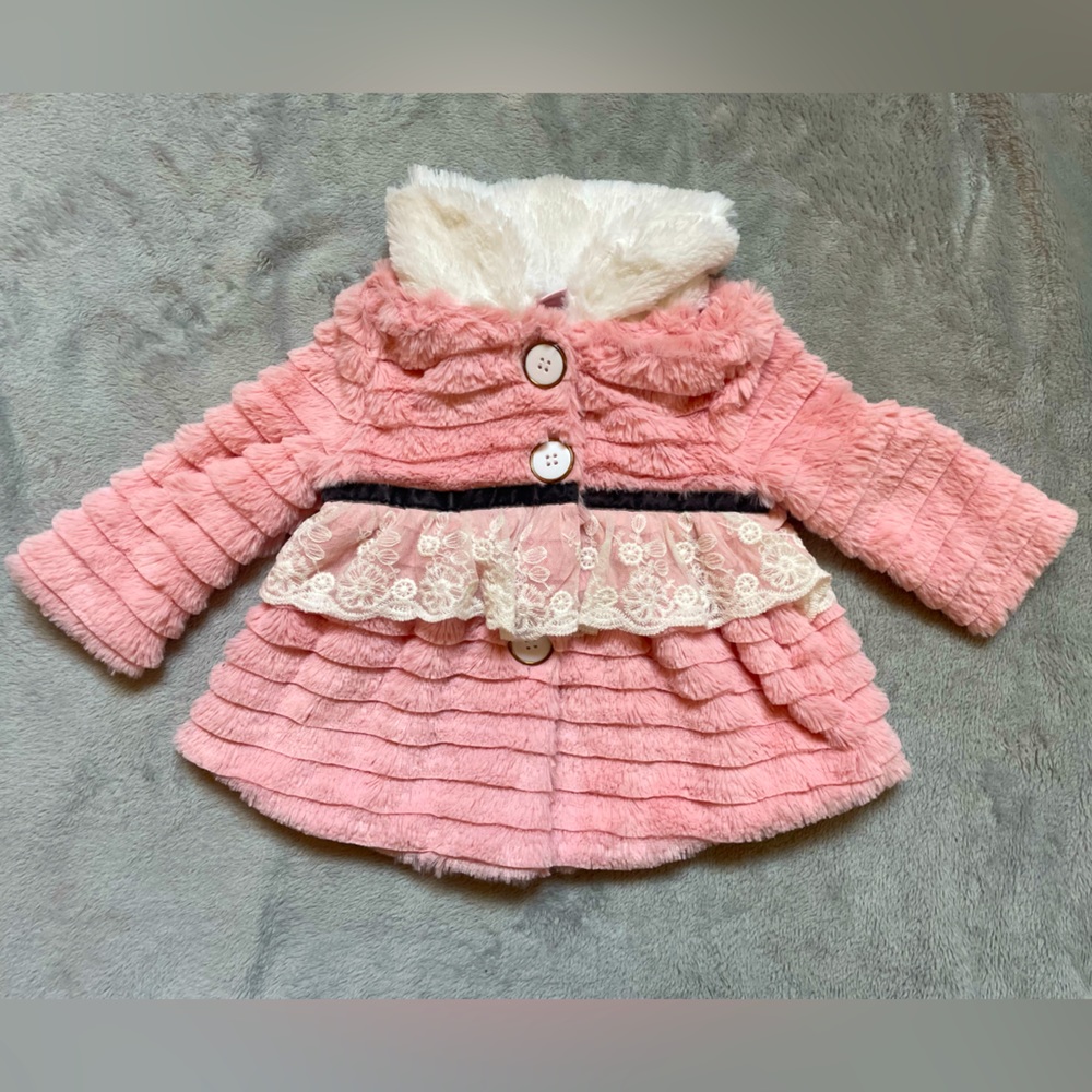Little Lass faux fur jacket